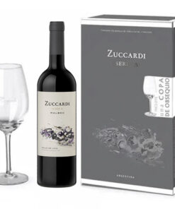 ESTUCHE ZUCCARDI SERIE A MALBEC CON COPA